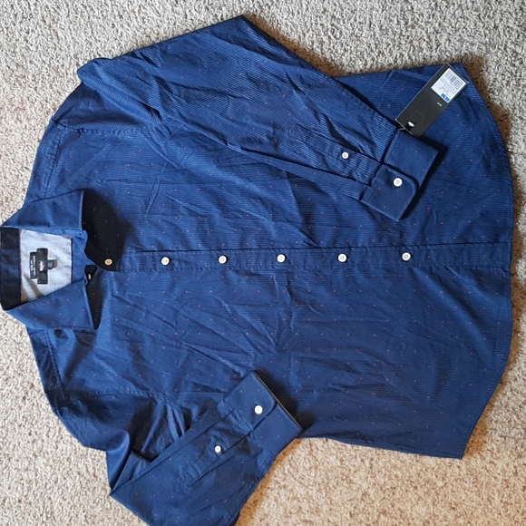Mossimo Slim fit button down blue shirt - Picture 1 of 10